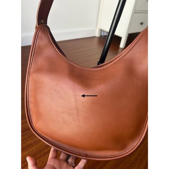 Vintage 90s COACH Becket Crescent Hobo Bag 9920 Shoulder Bag Purse Leather Read! - Picture 4 of 16